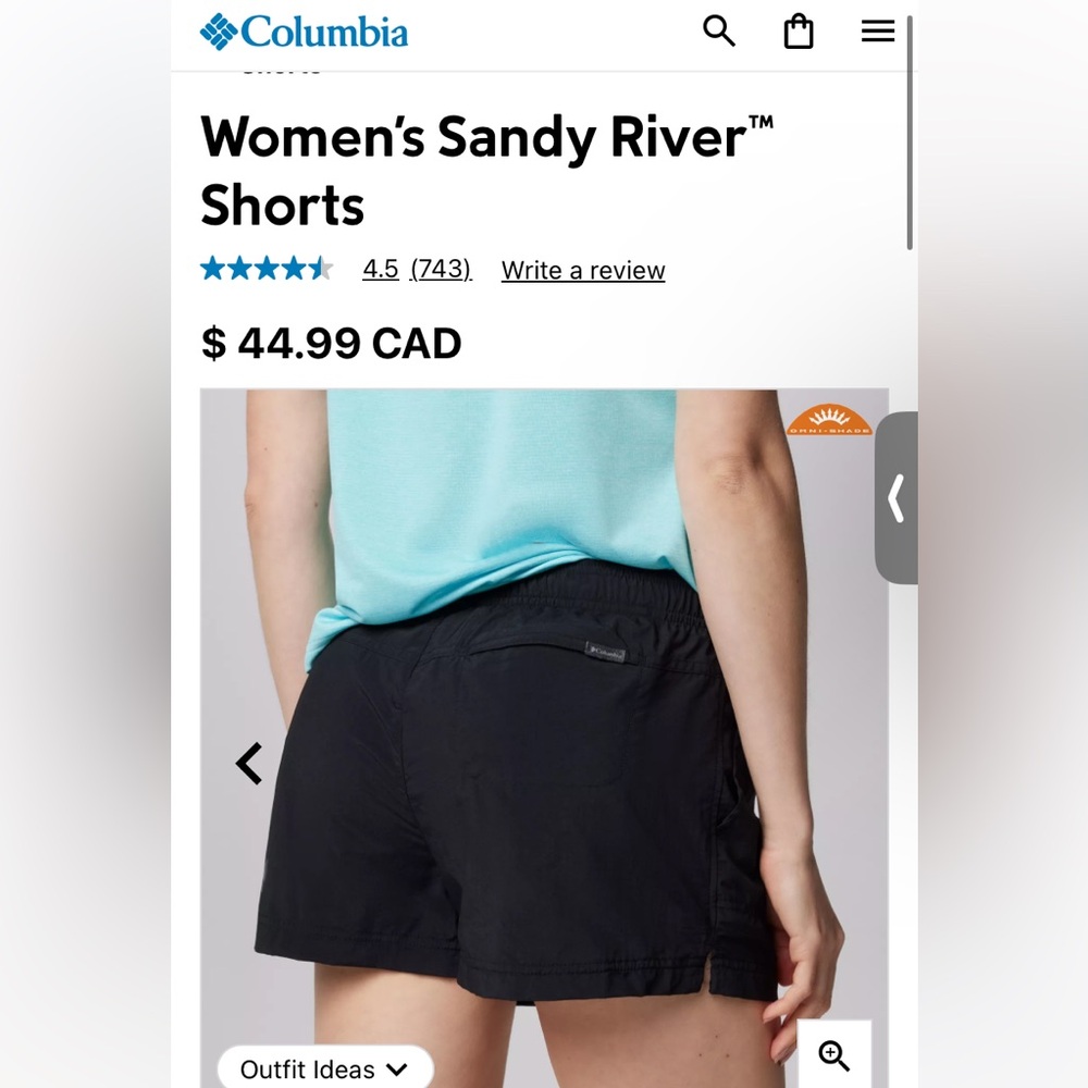 Columbia Sandy River Shorts